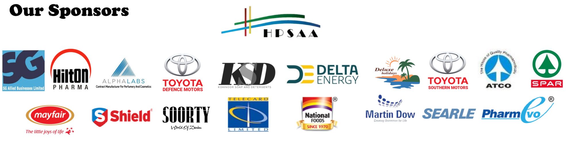 sponsors for website update